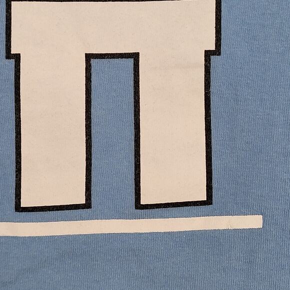 Vintage 80s Alpha-Delta-Pi Ringer Shirt Womens XS/S 17x28 Blue Sorority - Picture 11 of 15